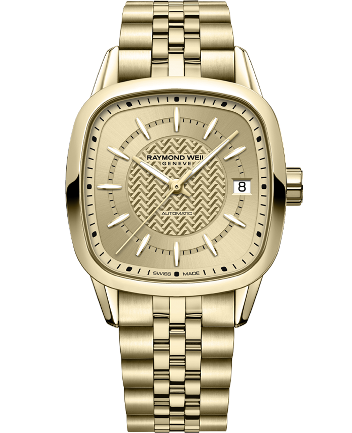Freelancer, 34x34mm, Gold dial