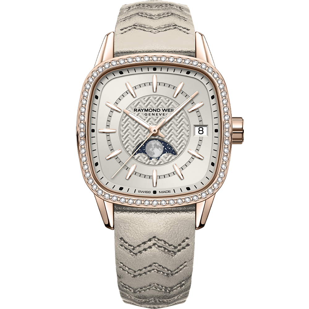 Freelancer Moonphase, 34x34mm, Cream dial
