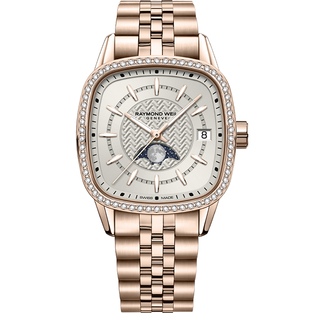 Freelancer Moonphase, 34x34mm, Cream dial