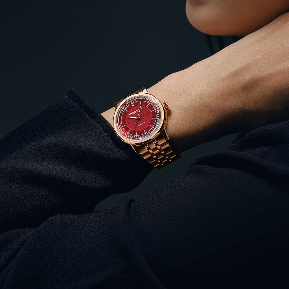 Millesime Central Seconds, 35mm, Burgundy dial