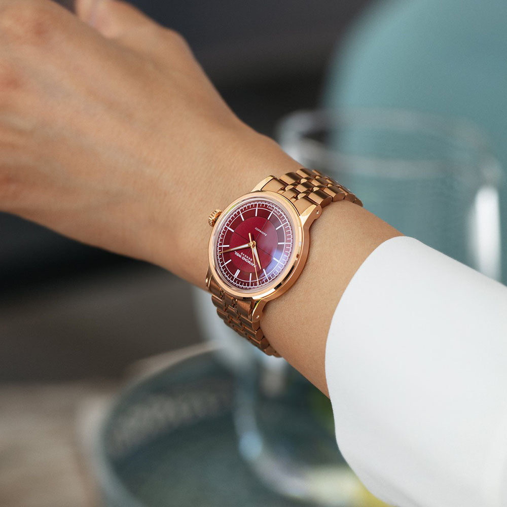 Millesime Central Seconds, 35mm, Burgundy dial
