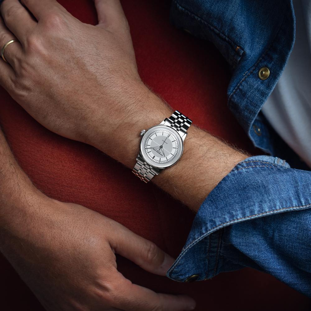 Millesime Central Seconds, 35mm, Silver dial