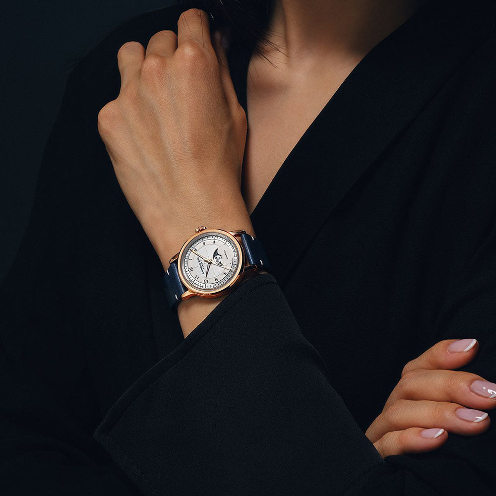 Millesime Moon Phase, 35mm, Silver dial