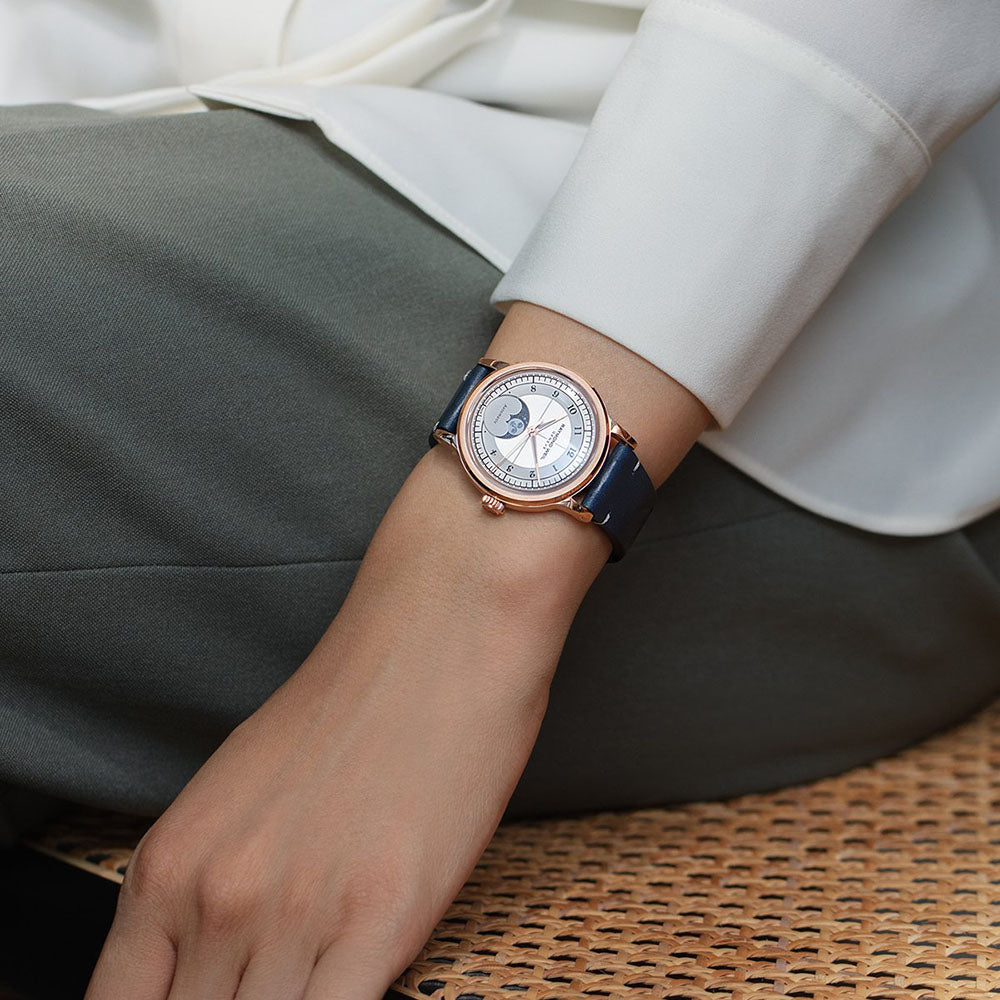 Millesime Moon Phase, 35mm, Silver dial