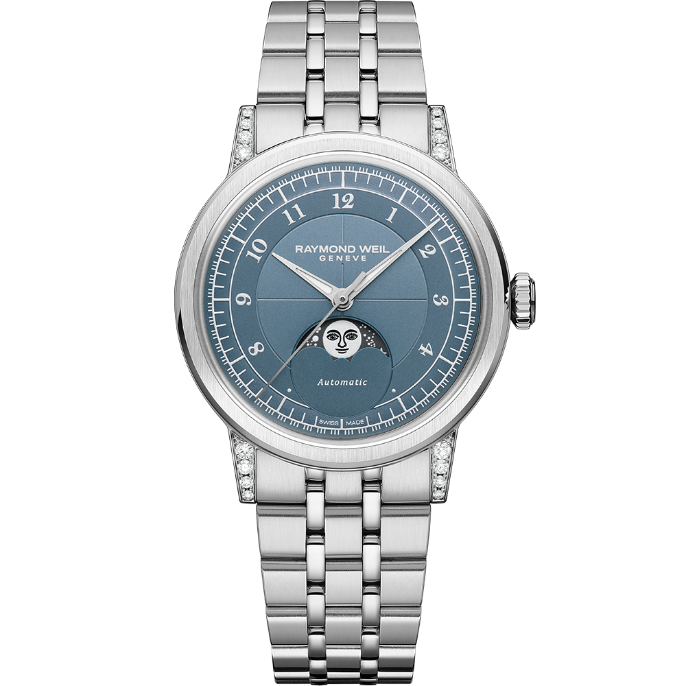 Millesime Moon Phase, 35mm, Blue dial