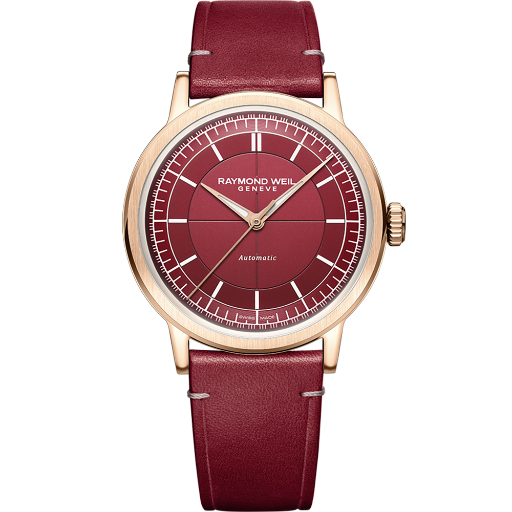 Millesime Central Seconds, 39mm, Red dial