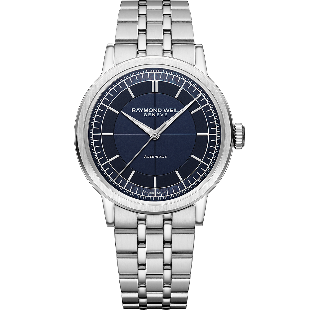 Millesime Central Seconds, 39mm, Blue dial
