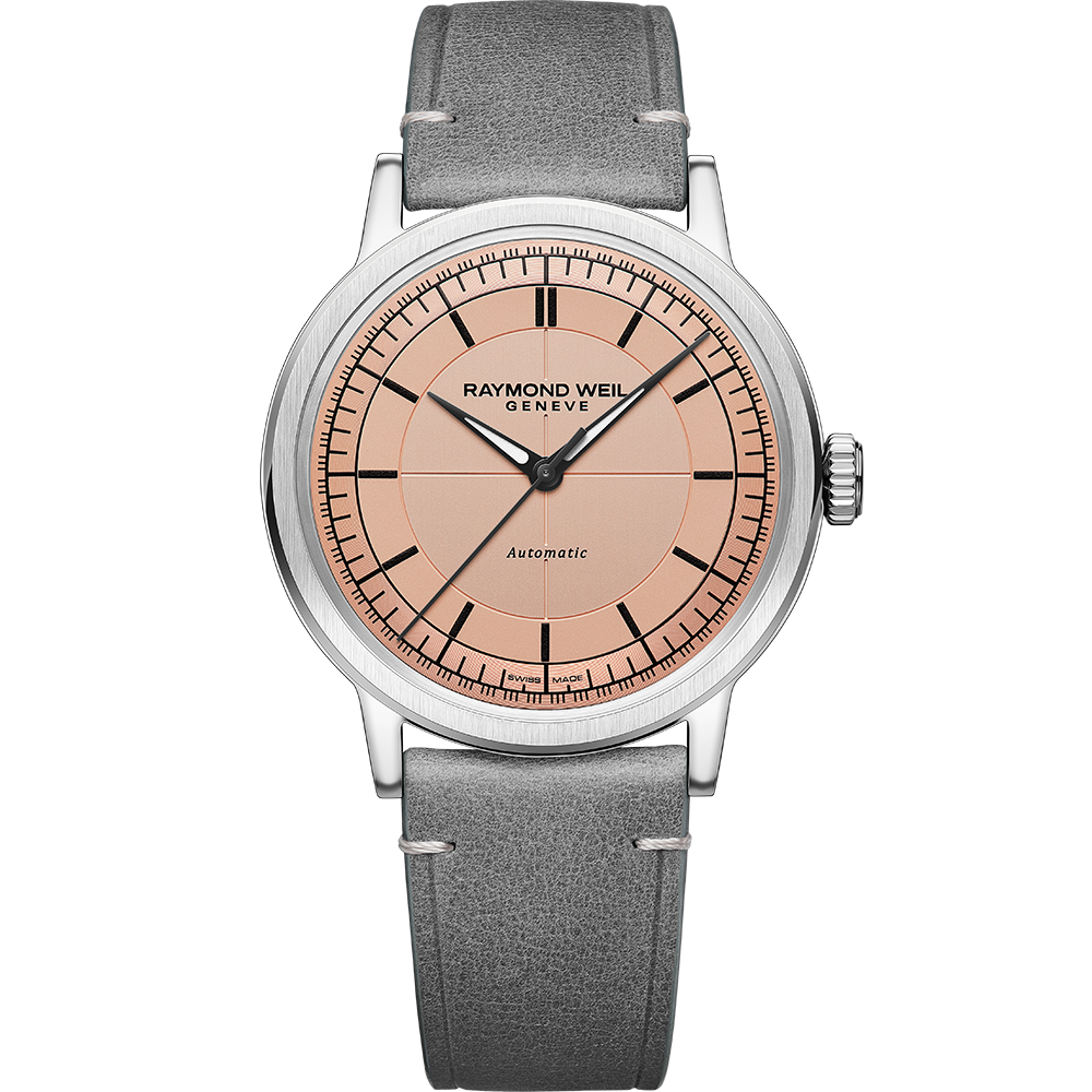 Millesime Central Seconds, 39mm, Salmon dial