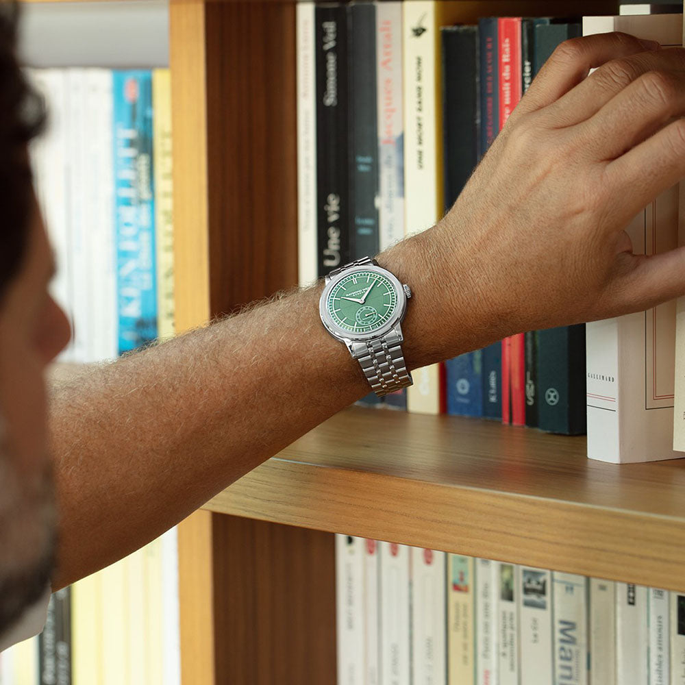 Millesime Small Seconds, 39mm, Green dial