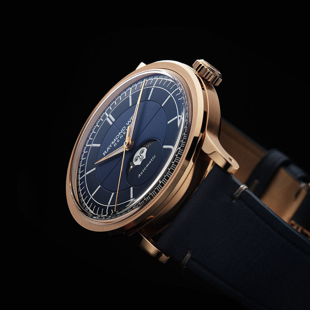 Millesime Moon Phase, 39mm, Blue dial