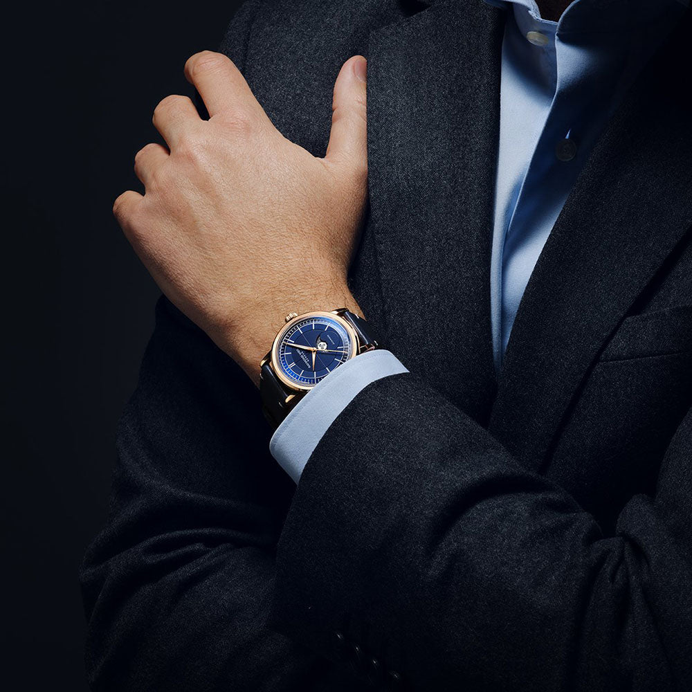 Millesime Moon Phase, 39mm, Blue dial