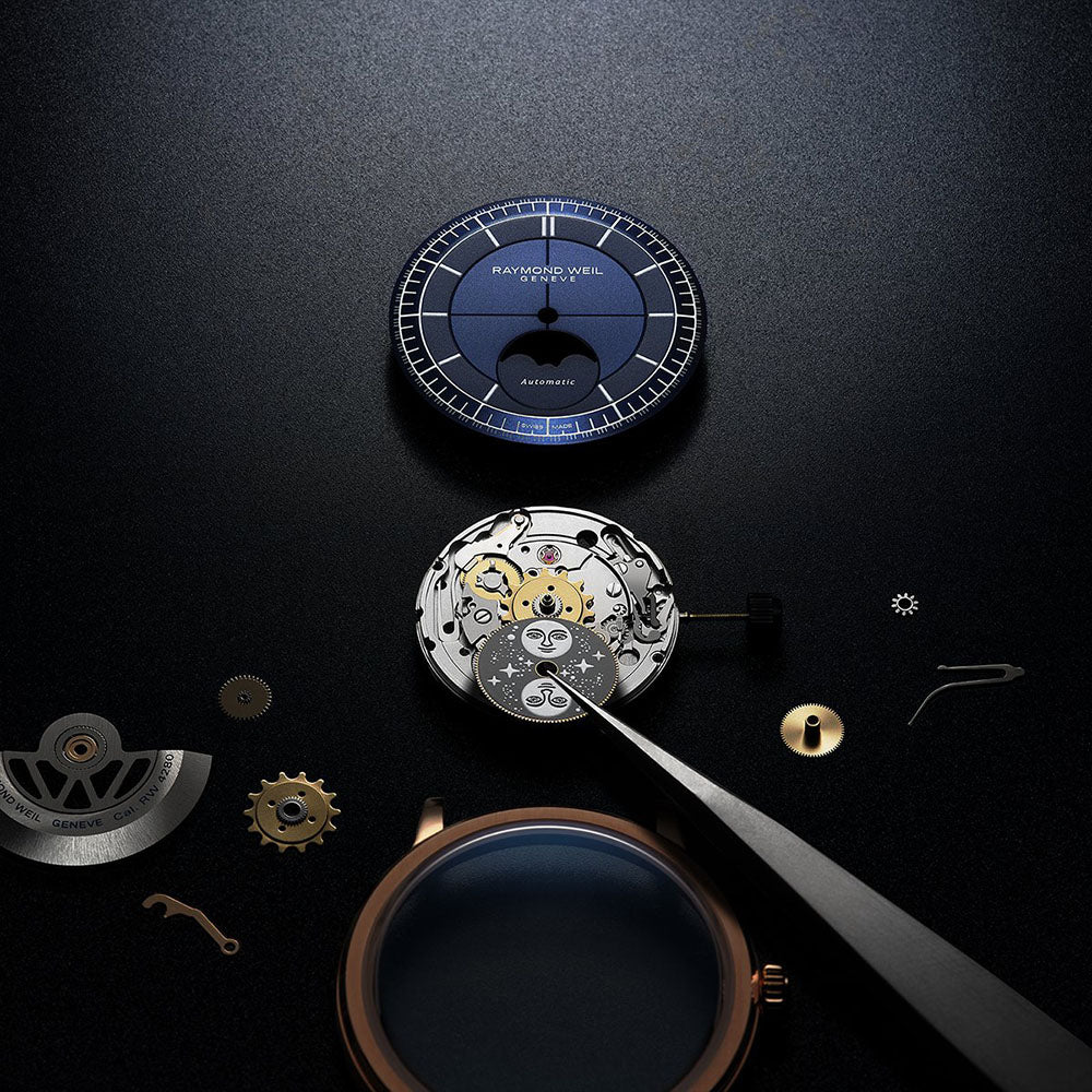 Millesime Moon Phase, 39mm, Blue dial