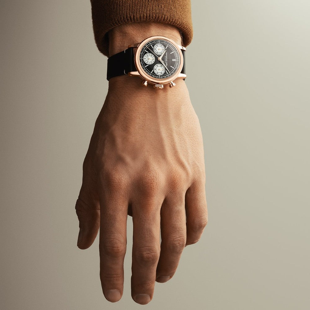 Millesime Chronograph, 39mm, Black dial