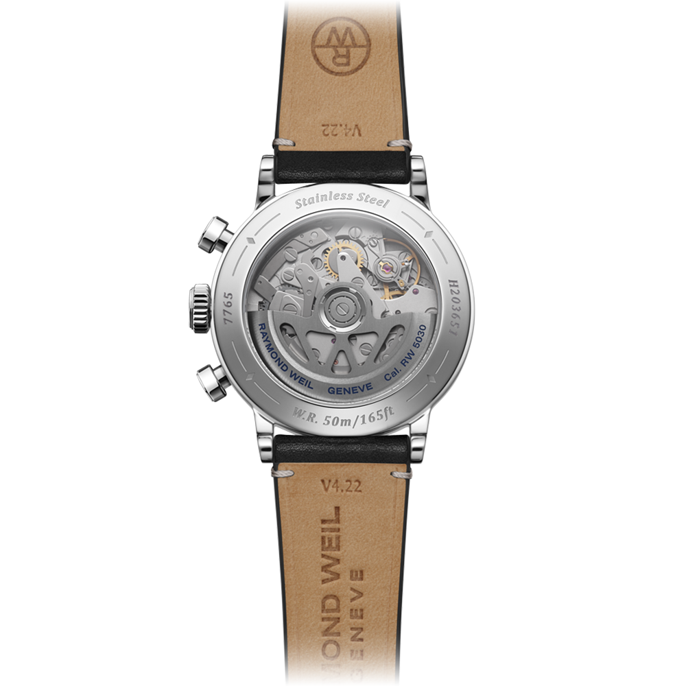 Millesime Chronograph, 39mm, Black dial