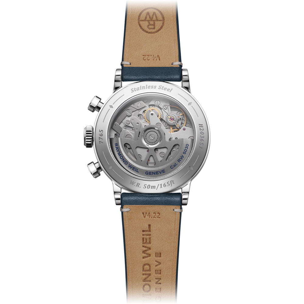 Millesime Chronograph, 39mm, Blue dial