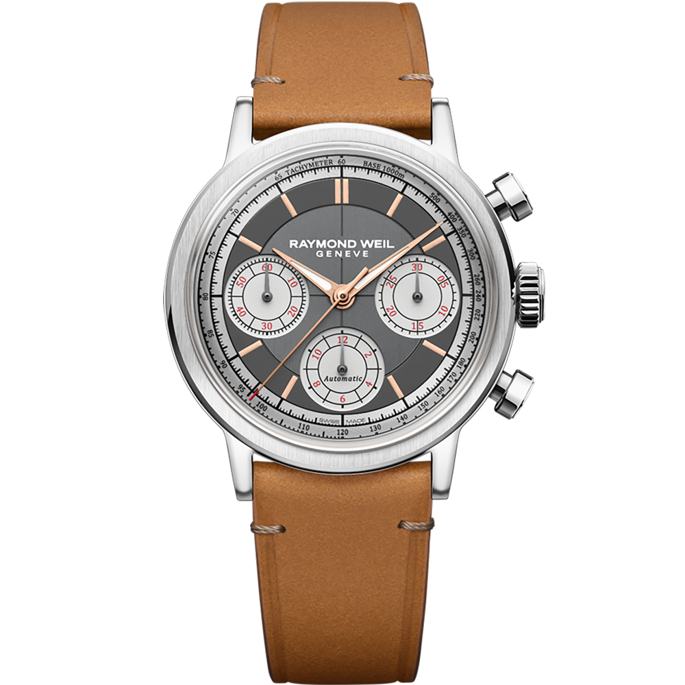 Millesime Chronograph, 39mm, Anthracite dial