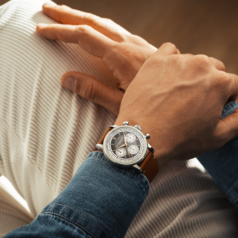 Millesime Chronograph, 39mm, Anthracite dial