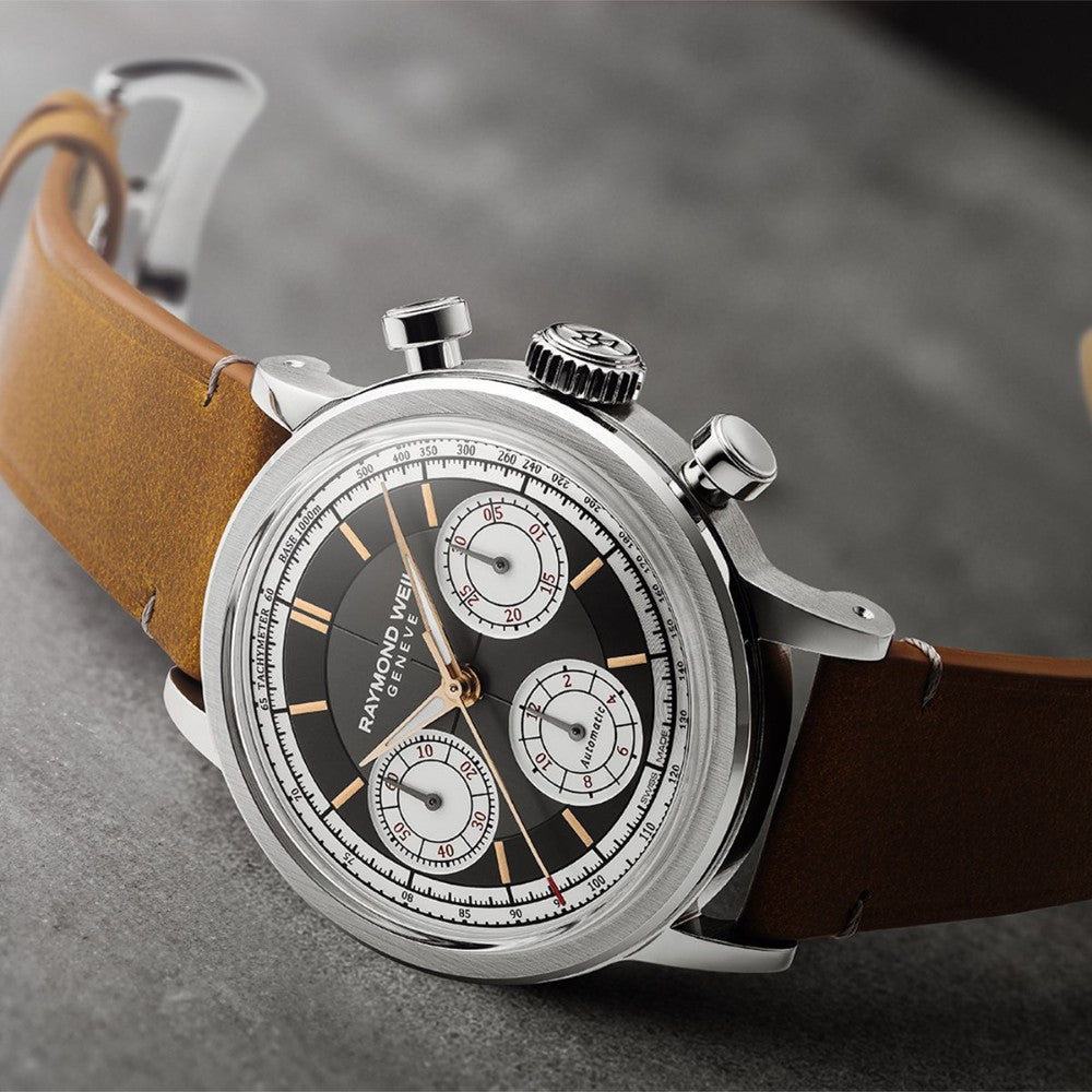 Millesime Chronograph, 39mm, Anthracite dial