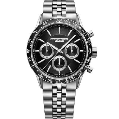 Freelancer Chronograph, 43mm, Black dial