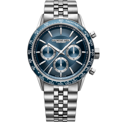 Freelancer Chronograph, 43mm, Blue dial