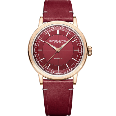Millesime Central Seconds, 39mm, Red dial