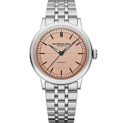 Millesime Central Seconds, 39mm, Salmon dial