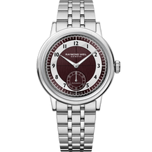Load image into Gallery viewer, Millesime Small Seconds, 39mm Tuxedo Red Grape &amp; White dial
