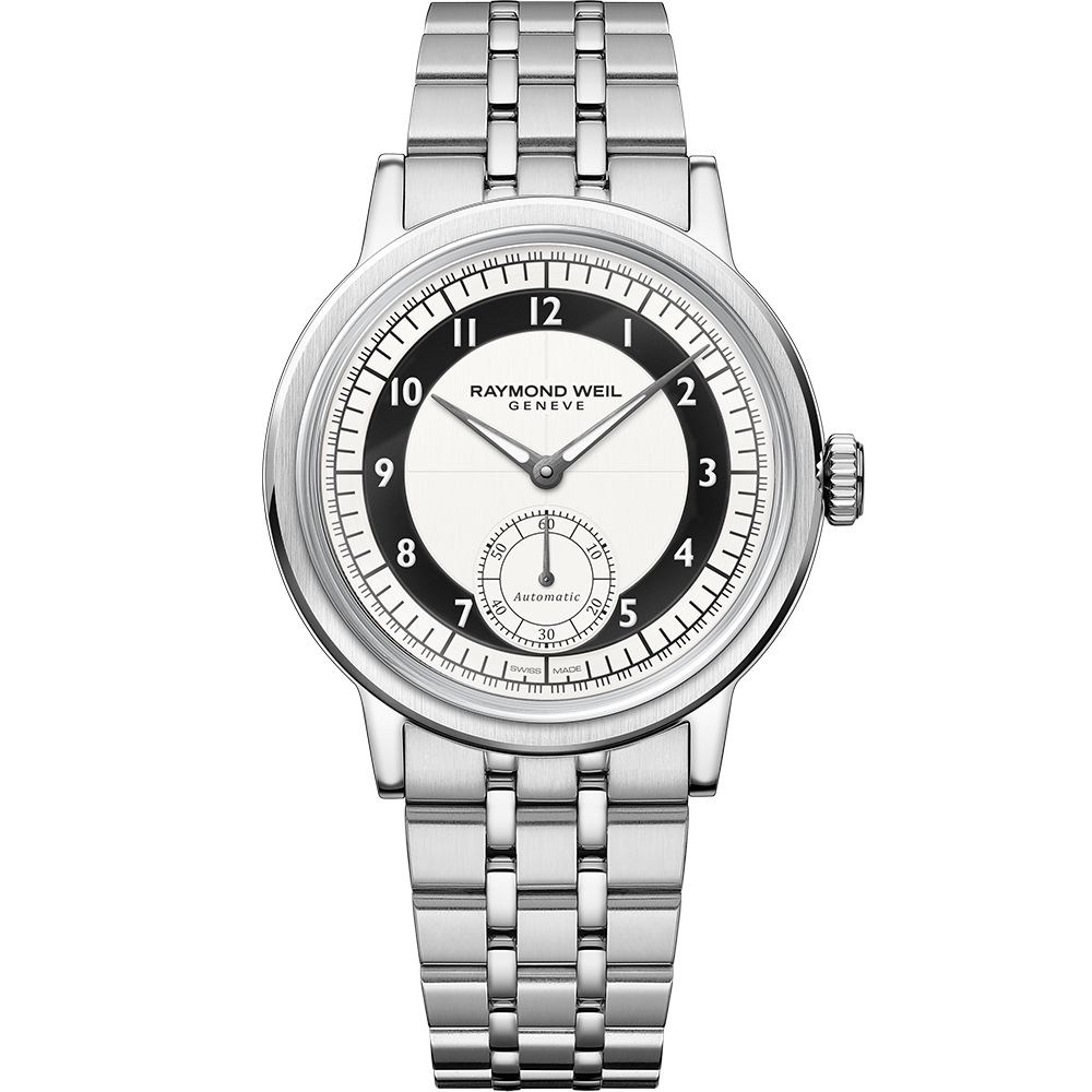 Millesime Small Seconds, 39mm Tuxedo Black & White dial