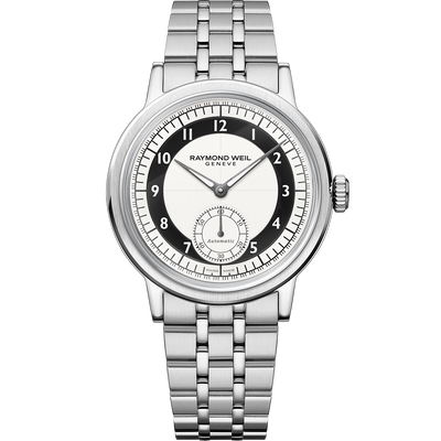 Millesime Small Seconds, 39mm Tuxedo Black & White dial