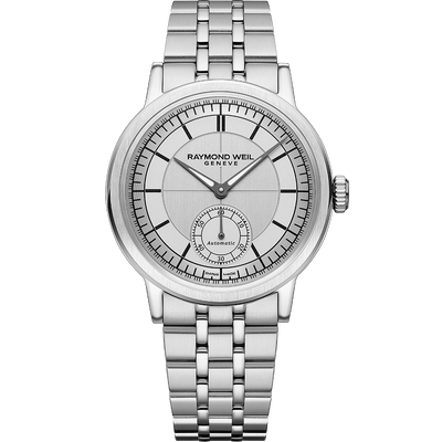 Millesime Small Seconds, 39mm Silver dial