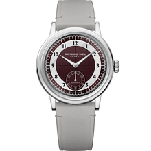 Load image into Gallery viewer, Millesime Small Seconds, 39mm Tuxedo Red Grape &amp; White dial