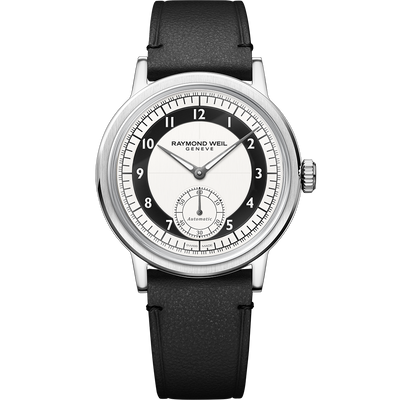 Millesime Small Seconds, 39mm Tuxedo Black & White dial