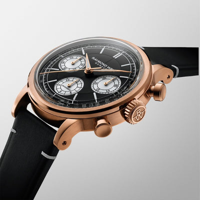 Millesime Chronograph, 39mm, Black dial