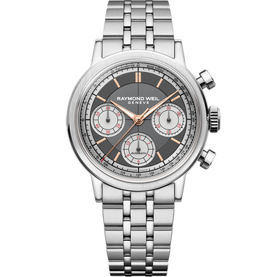 Millesime Chronograph, 39mm, Anthracite dial