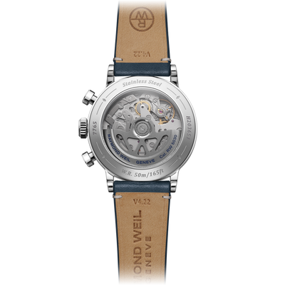 Millesime Chronograph, 39mm, Blue dial